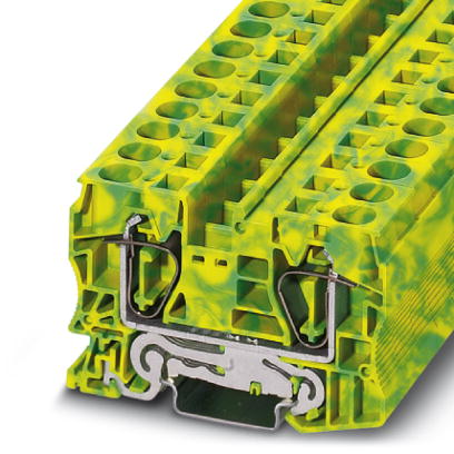 ST 16-PE    Spring cage ground terminal block, Type of connection: Spring-cage connection, Spring-cage connection, Cross section: 0.2 mm? - 25 mm?, AW