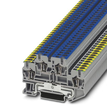 STTB 2,5-PE/N    Feed-through modular terminal block, Cross section: 0.08 mm? - 4 mm?, AWG: 28 - 12, Connection type: Spring-cage connection, Width: 5