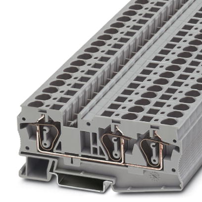 ST 6-TWIN    Feed-through modular terminal block, Type of connection: Spring-cage connection, Cross section: 0.2 mm? - 10 mm?, AWG 24 - 8, Width: 8.2