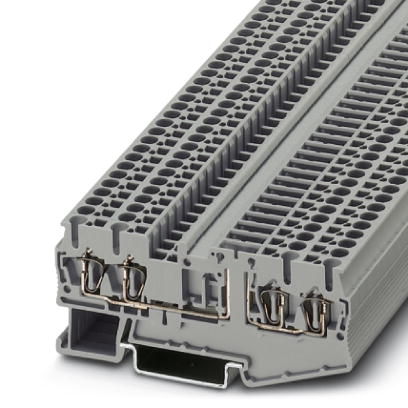 ST 2,5-QUATTRO-TG    Component modular terminal block, Connection type: Spring-cage connection, Cross section: 0.08 mm? - 4 mm?, AWG: 28 - 12, Nominal