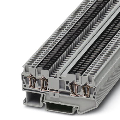 ST 1,5-QUATTRO-U    Feed-through modular terminal block, Type of connection: Spring-cage connection, Cross section: 0.08 mm? - 1.5 mm?, AWG 28 - 16, W