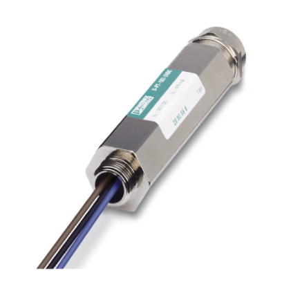 S-PT-1X2-24DC    Surge protection in the IP67 screw-on module for measuring sensors, direct mounting with M20 x 1.5 outer thread, cable screw connecti
