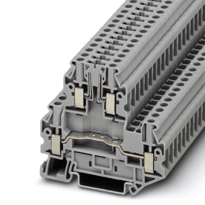 UTTB 4-TG P/P    Double-level terminal block, Cross section: 0.14 mm? - 6 mm?, AWG: 26 - 10, Connection type: Screw connection, Width: 6.2 mm, Color: