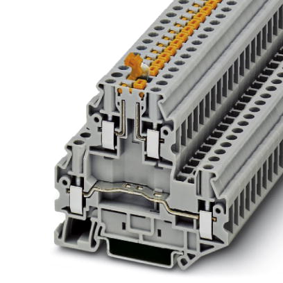 UTTB 4-MT P/P    Double-level terminal block, Cross section: 0.14 mm? - 6 mm?, AWG: 26 - 10, Connection type: Screw connection, Width: 6.2 mm, Color: