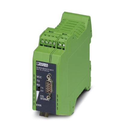 PSI-MOS-RS232/FO 660 E    FO converter with integrated optical diagnosis, alarm contact, for RS-232 interfaces up to 115.2 Kbit/s, terminal equipment