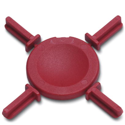 PC    Keying star, Length: 3 mm, Width: 3 mm, Height: 6 mm, Color: red