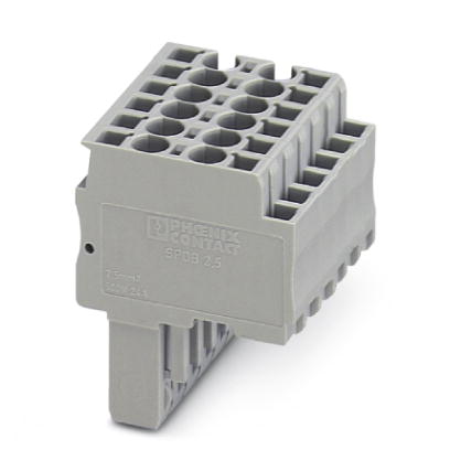 SPDB 2,5/ 1 BU    COMBI plugs, Type of connection: Spring-cage connection, Number of positions: 1, Cross section: 0.08 mm? - 4 mm?, AWG 28 - 12, Width