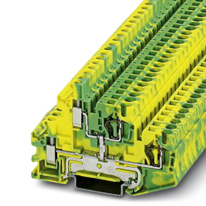 STTBU 4-PE    Feed-through modular terminal block, Type of connection: Screw connection, Cross section: 0.14 mm? - 6 mm?, AWG 26 - 10, Width: 6.2 mm,