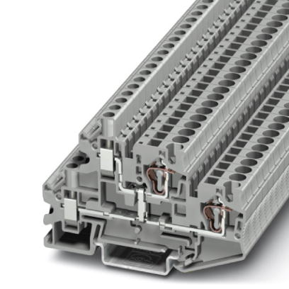 STTBU 4-PV    Feed-through modular terminal block, Type of connection: Screw connection, Cross section: 0.14 mm? - 6 mm?, AWG 26 - 10, Width: 6.2 mm,