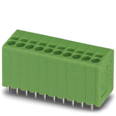 SPT 1,5/ 2-V-3,5    PC terminal block, Nominal current: 17.5 A, Nom. voltage: 160 V, Pitch: 3.5 mm, Number of positions: 2, Type of connection: Spring