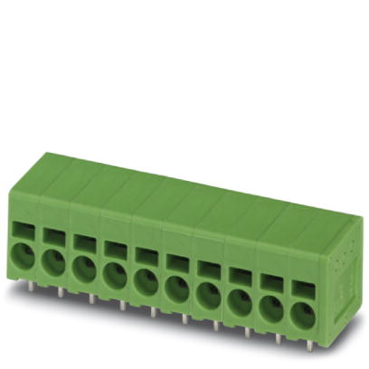 SPT 2,5/ 2-H-5,0    PC terminal block, Nominal current: 24 A, Nom. voltage: 250 V, Pitch: 5 mm, Number of positions: 2, Type of connection: Spring-cag
