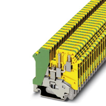 UK 5-TWIN-PE    1-level terminal block with double connection on one side, cross section: 0.2 - 4 mm