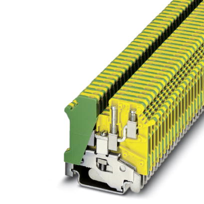 UK 3-TWIN-PE    1-level terminal block with double connection on one side, cross section: 0.2 - 2.5