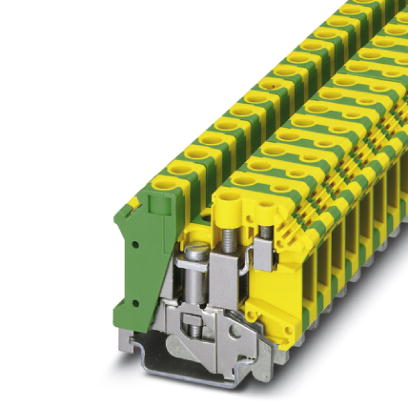 UK 10-PLUS-PE    1-level terminal block with double connection on one side, cross section: 0.5 - 10 mm?, AWG: 24 - 6, width: 10.2 mm, color: green-yel
