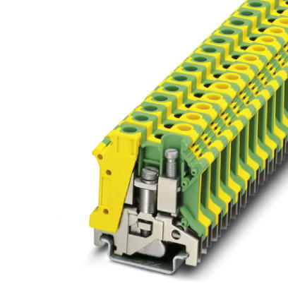 USLKG 10 N    Ground modular terminal block, Type of connection: Screw connection, Screw connection, Cross section: 0.5 mm? - 16 mm?, AWG 20 - 6, Widt