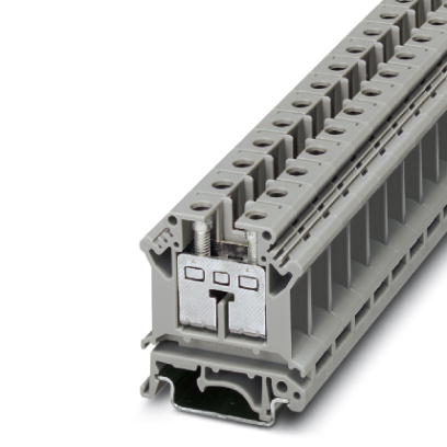 UIK 16    Feed-through modular terminal block, Screw connection, Cross section: 2.5 mm? - 25 mm?, AWG: 12 - 4, Width: 12.2 mm, Color: gray, Mounting t