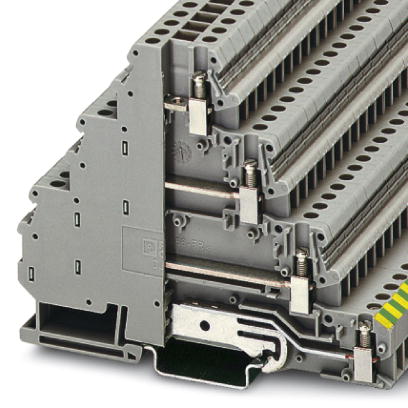 DLK 4-PE    Feed-through modular terminal block, Cross section: 0.2 mm? - 6 mm?, AWG: 24 - 10, Connection type: Screw connection, Width: 6.2 mm, Color