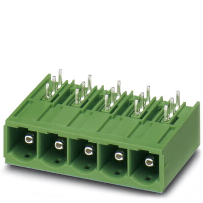 PC 6-16/ 2-G1U-10,16    Header, Nominal current: 76 A, Nom. voltage: 1000 V, Pitch: 10.16 mm, Number of positions: 2, Color: green, Assembly: Solderin