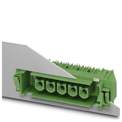 DFK-IPCV 16/ 8-GF-10,16 Header, Nominal current: 76 A, Nom. voltage: 1000 V, Pitch: 10.16 mm, Number of positions: 8, Color: green, Assembly: Solderin