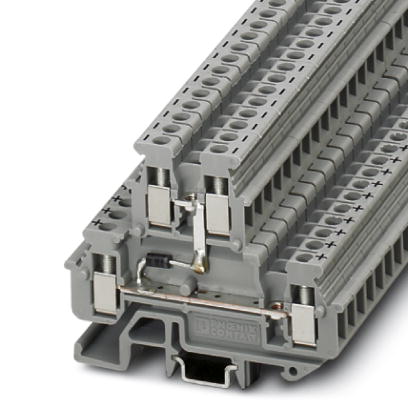 MBKKB 2,5-DIO/U-O    Feed-through modular terminal block, Connection type: Screw connection, Cross section: 0.2 mm? - 4 mm?, AWG: 24 - 12, Nominal cur