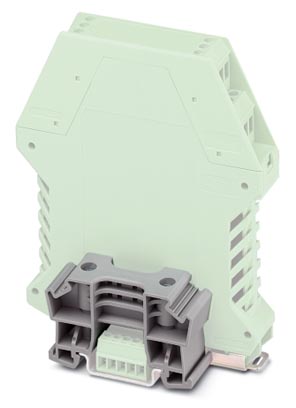 E/ME TBUS NS35 GY    End bracket, stable construction for DIN rail bus connector