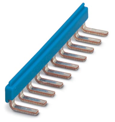 EB 10- DIK BU    Cross connector/jumper for modular terminal block, Number of positions: 10, Color: blue