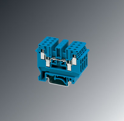 UDK 3 BU    1-level terminal block with double connection on both sides, cross section: 0.2 - 2.5 mm?, AWG: 30 - 12, width: 5.2 mm, color: blue