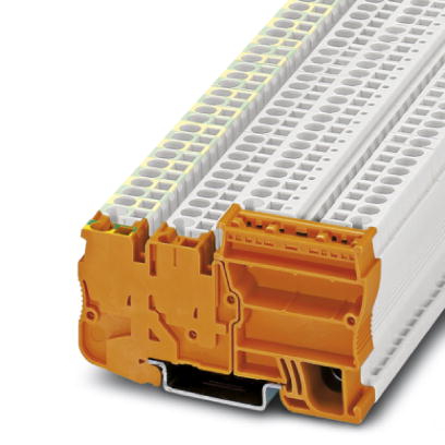 STIO-IN 2,5/3-PE OG    Power terminal block, Type of connection: Spring-cage connection, Cross section: 0.08 mm? - 4 mm?, AWG 28 - 12, Width: 10.4 mm,