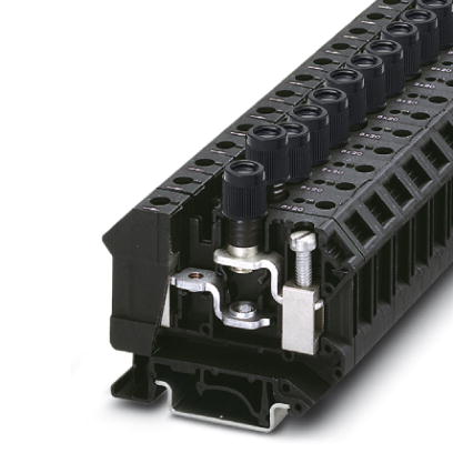 UK 10-DREHSI/K (5X25)    Fuse terminal block for cartridge fuse insert, cross section: 0.5 - 16 mm?, AWG: 24 - 6, width: 12 mm, color: black
