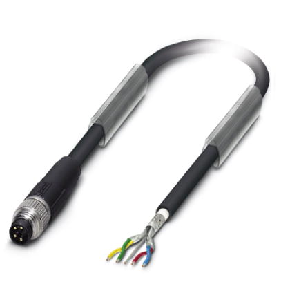 SAC-4P-M 8MS/ 2,0-950    Bus system cable, INTERBUS, 4 pos., PUR halogen-free black, shielded, strai