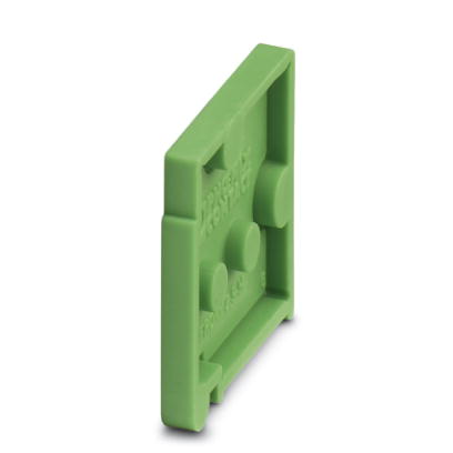 D-FRONT 2,5-H-O.Z.    End cover, necessary at the end of a terminal row, 2.5 mm thick, color: green