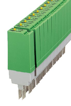 ST-REL2-KG220DC/1    Relay connector, equipped with miniature switching relay, contacts (AgCdO): medium to large loads, 1 N/O contact, input voltage 2