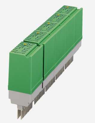 ST-REL7-HG 24/4X21 Relay connector, equipped with Hengstler miniature round relay, contacts (AgCdO+Au): small to large loads, 4 PDT, input voltage 24