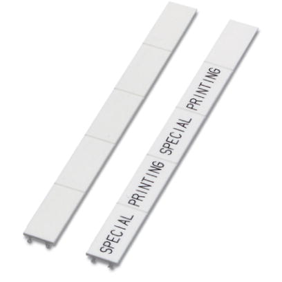 SS-ZB YE    Marking labels, unprinted, 5-section, for snapping into devices and components with special marker groove, labeling with M-pen or CMS syst