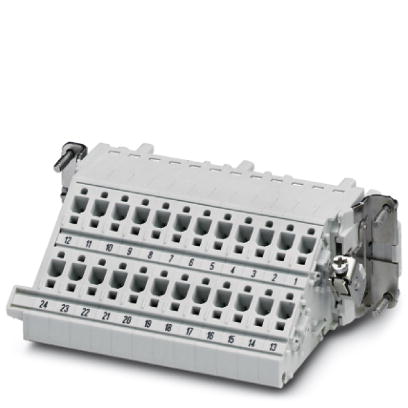 HC-B 24-A-DT-PEL-F    HEAVYCON terminal adapter female insert, B24 series, 24-pos., right PE connect