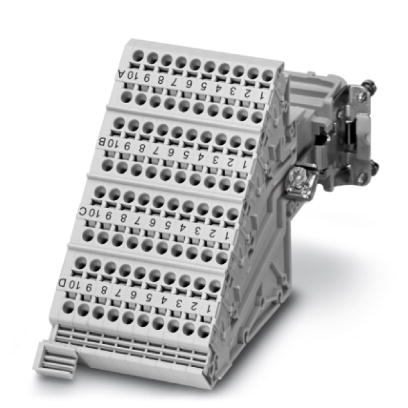 HC-D 40-A-TWIN-PEL-F    HEAVYCON terminal adapter female insert, D40 series, 40-pos., right PE conne