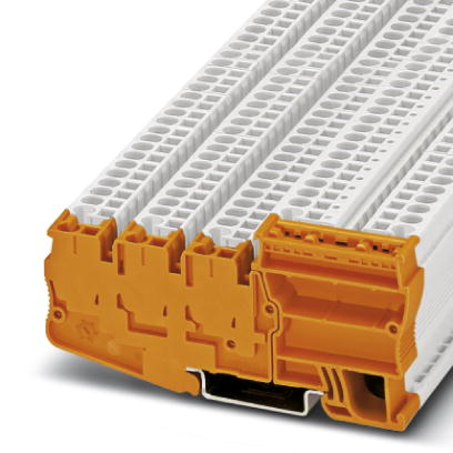 STIO-IN 2,5/4 OG    Power terminal block, Type of connection: Spring-cage connection, Cross section: 0.08 mm? - 4 mm?, AWG 28 - 12, Width: 10.4 mm, Co