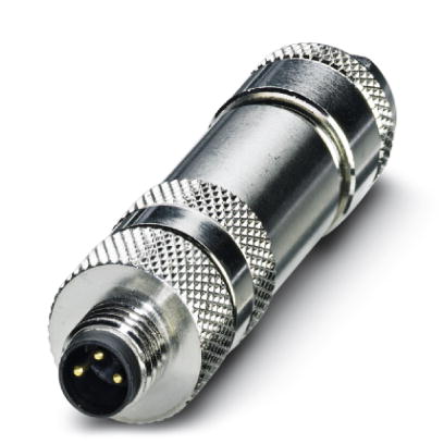 SACC-M 8MS-3CON-M-0,34-SH    Sensor/actuator connector, male, straight, 3-pos., M8, shielded, screw
