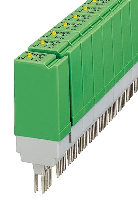 ST-REL3-KG120/21    Relay connector, equipped with miniature switching relay, contacts (AgCdO): medium to large loads, 1 PDT, input voltage 120 V AC/D