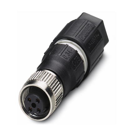 SACC-M12FS-4QO-0,75-M    Sensor/actuator connector, socket, straight, 4-pos., M12, A-coded, QUICKON-