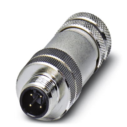 SACC-M12MS-4CON-PG 9-SH    Sensor/actuator connector, male, straight, 4-pos., M12, shielded, A-coded