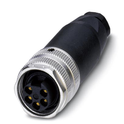 SACC-MINFS-5CON-PG 9    Sensor/actuator connector, female, straight, 5-pos., 7/8", screw connection,