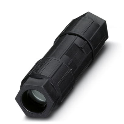 Q 0,75/4IDC/18-18KU-KU BK    QUICKON conductor connector, 4-pos., connection cross-section 0.34-0.75