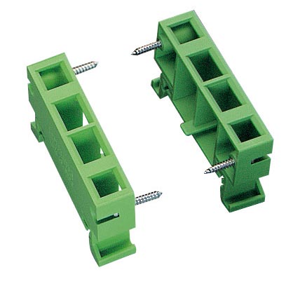 UM 45-SEFE    Side element with foot, labeling with SS-ZB, mounted along the length of the DIN rail NS 35/7.5. Height: 36 mm, width: 10 mm, length: 45