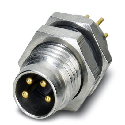 SACC-DSI-M 8MS-4CON-L180    Sensor/actuator flush-type connector, male, 4-pos., M8, rear/screw mount