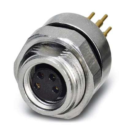 SACC-DSI-M 8FS-4CON-L180    Sensor/actuator flush-type connector, female, 4-pos., M8, rear/screw mou
