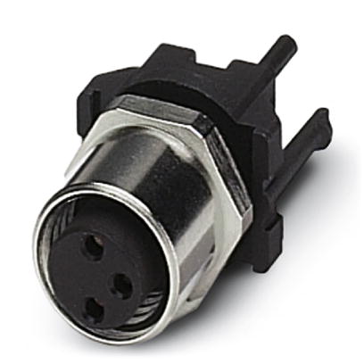 SACC-DSIV-M 8FS-3CON-L180-06    Sensor/actuator flush-type socket, 3-pos., M8, rear/screw mounting w