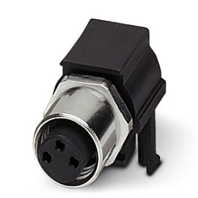 SACC-DSIV-M 8FS-3CON-L 90    Sensor/actuator flush-type socket, 3-pos., M8, rear/screw mounting with