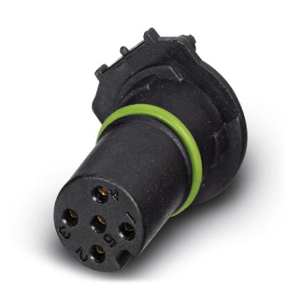 SACC-CI-M12FS-5CON-L180-THR    Sensor/actuator flush-type socket, 5-pos., A-coded, with straight THR