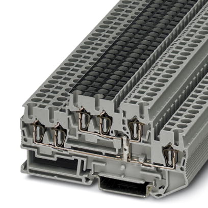STTB 2,5-TWIN-PV    Feed-through modular terminal block, Cross section: 0.08 mm? - 4 mm?, AWG: 28 - 12, Connection type: Spring-cage connection, Width